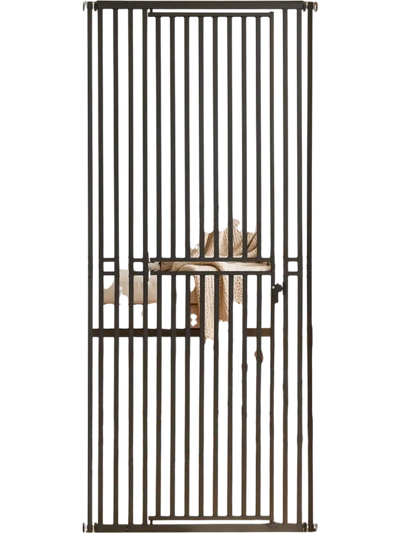 VEVOR Extra Tall Pet Gate for Cats, 28-34 in Adjustable Width, 78.7 in High Dog Gate, with Pressure Mount Kit and Wall Mount Kit, 1.2 in Narrow Bar Spacing, for Stairs, Doorways, and House, White