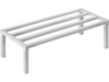 VEVOR Aluminum Dunnage Rack, 48” x 20” Commercial Food Floor Rack, 12” Off the Floor, 1800 lbs Capacity All-Welded Aluminum Storage Rack, for Storage in Restaurants, Kitchens, Garages and Vehicles