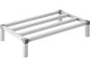 VEVOR Aluminum Dunnage Rack, 36” x 20” Commercial Food Floor Rack, 8” Off the Floor, 1000 lbs Capacity All-Welded Aluminum Storage Rack, for Storage in Restaurants, Kitchens, Garages and Vehicles