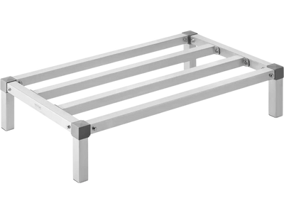 VEVOR Aluminum Dunnage Rack, 36” x 20” Commercial Food Floor Rack, 8” Off the Floor, 1000 lbs Capacity All-Welded Aluminum Storage Rack, for Storage in Restaurants, Kitchens, Garages and Vehicles