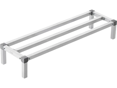 VEVOR Aluminum Dunnage Rack, 48” x 14” Commercial Food Floor Rack, 8” Off the Floor, 1000 lbs Capacity All-Welded Aluminum Storage Rack, for Storage in Restaurants, Kitchens, Garages and Vehicles