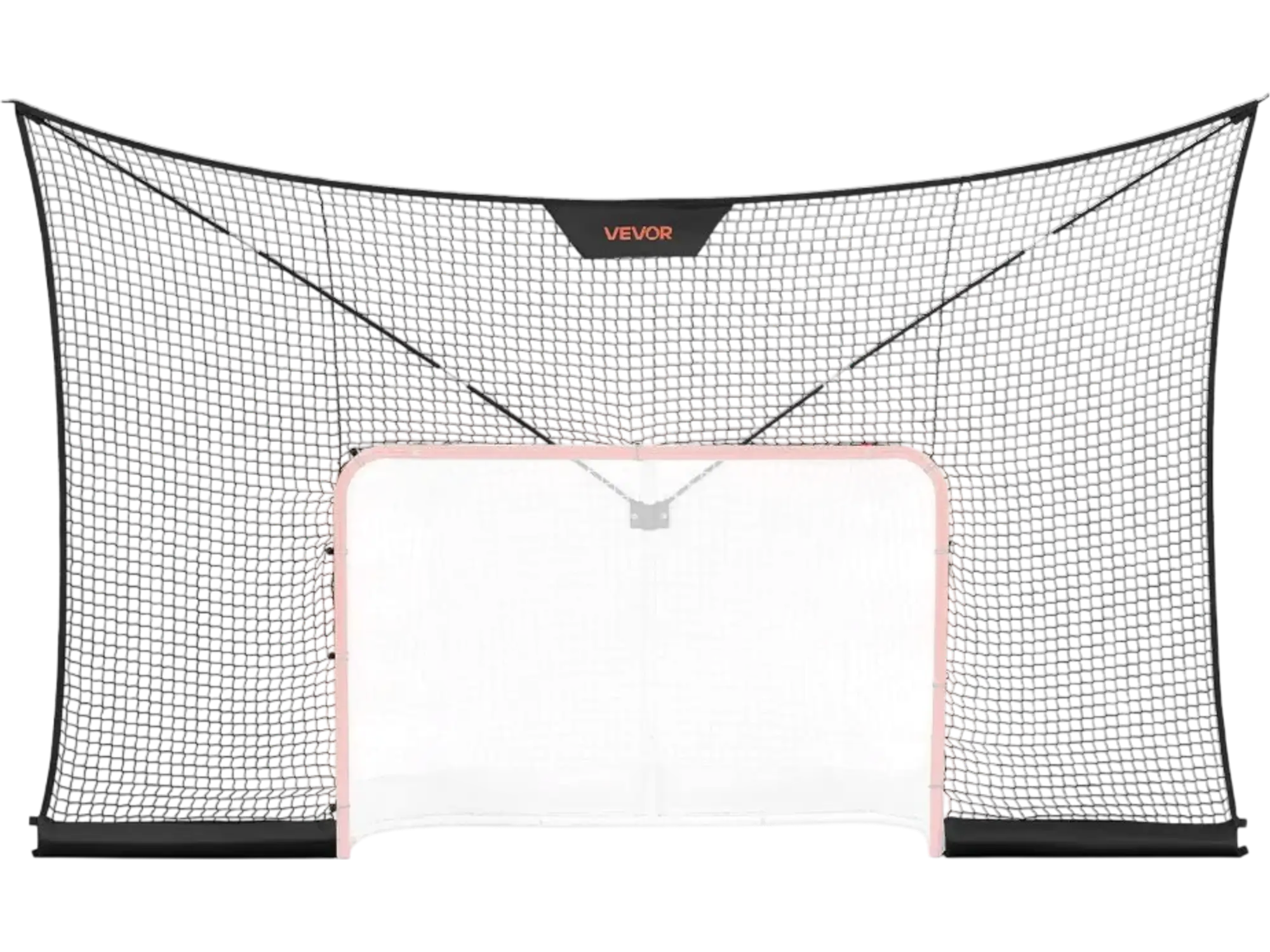 Vevor Hockey Net Backstop 12' x 7' Durable Goal Backstop Net New