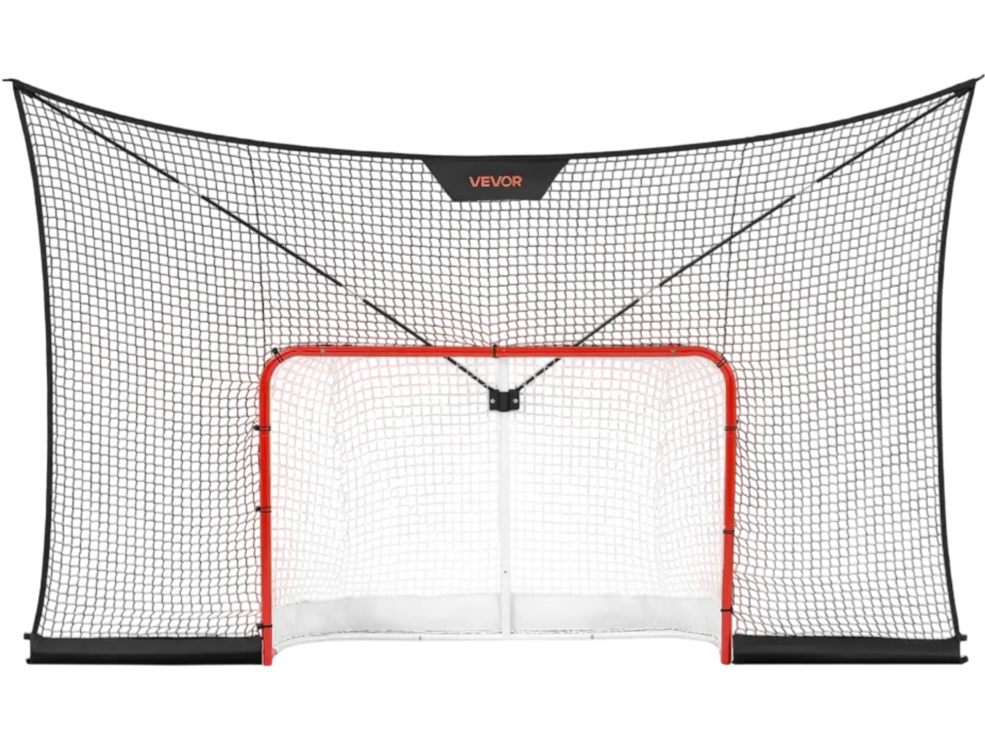 Vevor Hockey Goal 12' x 7' Goal and Backstop Net Set New