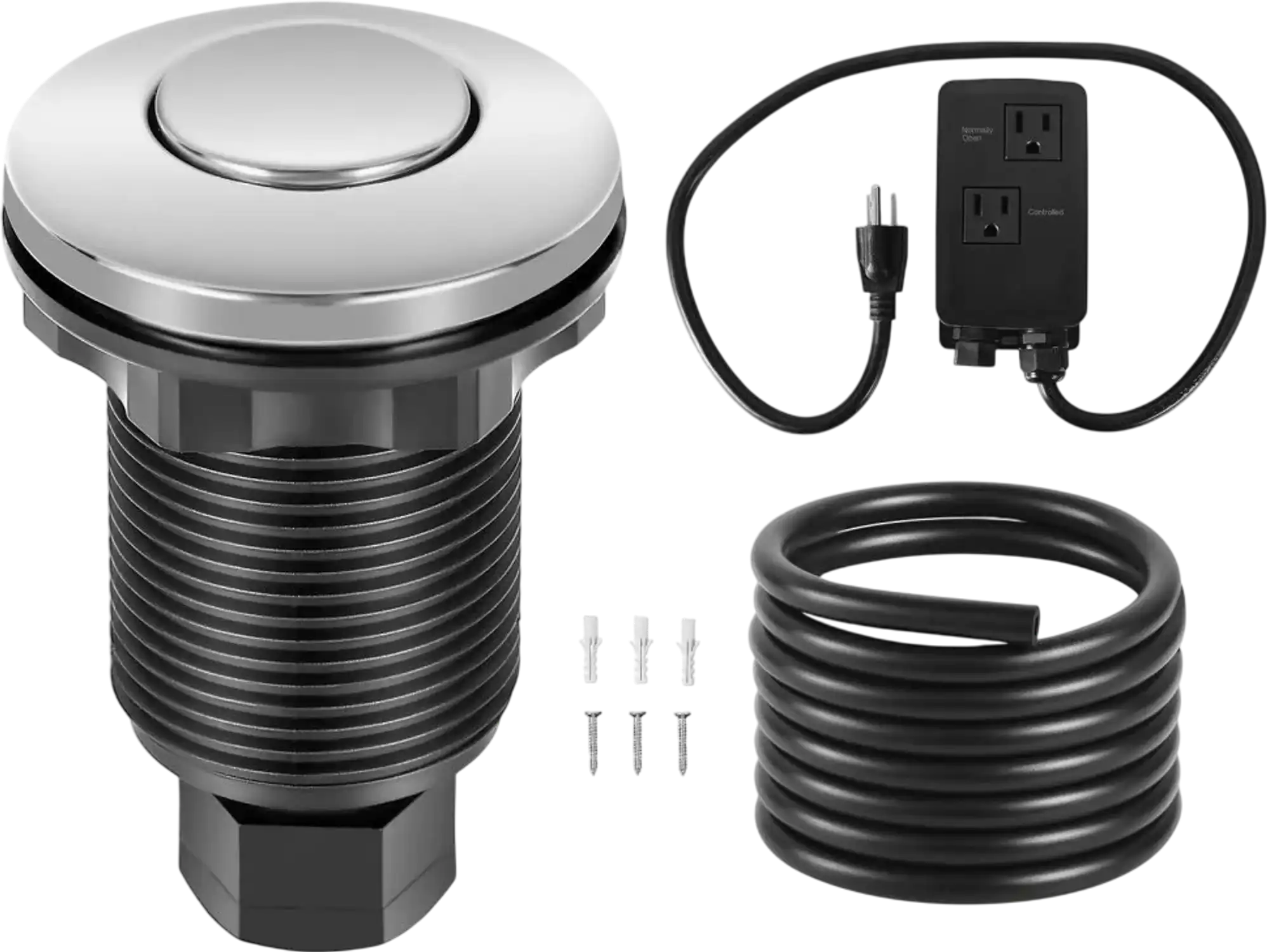 Vevor Garbage Disposal Air Switch Kit Dual Outlet 2.5