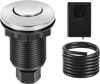 VEVOR Garbage Disposal Air Switch Kit, 2.5" Sink Top Air Switch for Food Waste Disposal, Polished Stainless Steel ON/OFF Push Button for Waste Disposer - Suitable for Stainless Steel Countertops