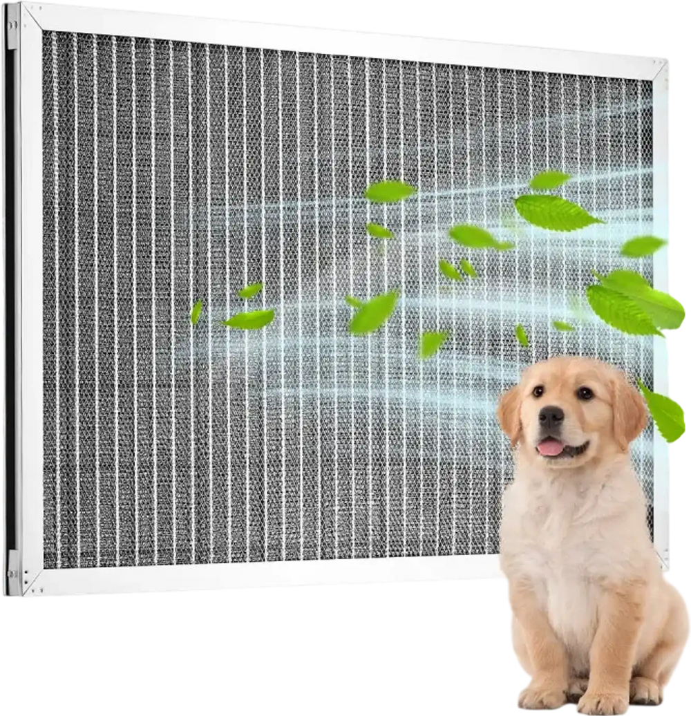 VEVOR Electrostatic Air Filter, 16x25x1 inch Washable & Reusable Aluminum AC/HVAC Furnace Filter, MERV 8 Long Lifetime,Home or Office (Actual Size: 15.5 x 24.65 x 0.82 in)