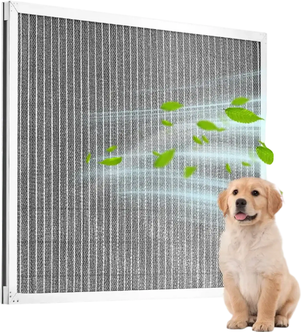 VEVOR Electrostatic Air Filter, 20x25x1 inch Washable & Reusable Aluminum AC/HVAC Furnace Filter, MERV 8 Long Lifetime, Home or Office (Actual Size: 19.75 x 24.65 x 0.82 in)