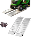 VEVOR Aluminum Trailer Ramps, 2PCS 39 x 12 in, Heavy-Duty ATV Ramp Set with Anti-Slip Plates, 3000LBS Combined Capacity Loading Ramps for Motorcycles, Lawn Mowers, Farm Tractors, Carts