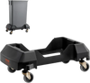 VEVOR Trash Can Dolly, Fit 16/23 Gallon Containers, Slim Trash Can Roller Base with 4 Lockable Wheels, 200lbs Weight Capacity, Heavy Duty Barrel Dolly, Smooth & Quiet Rolling Plastic Bin Dolly