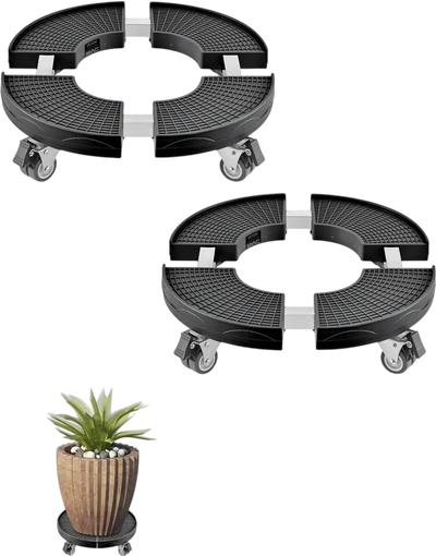 Vevor Trash Can Dolly Adjustable Round 2-Pack 15
