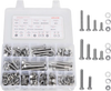 VEVOR 246 Pcs Bolts and Nuts Assortment Kit, Imperial Screws and Flat Washers, Stainless Steel 1/4-20,5/16-18,3/8-16, Spring Lock Washers for Furniture / Equipment /Vehicle Assembly with Case