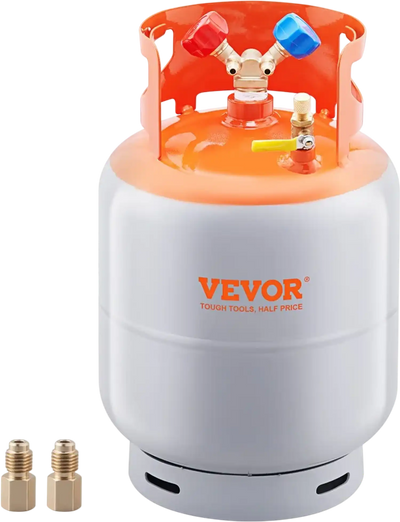 Vevor Refrigerant Recovery Tank 30 lbs 400 psi Portable Cylinder with Y-Valve New