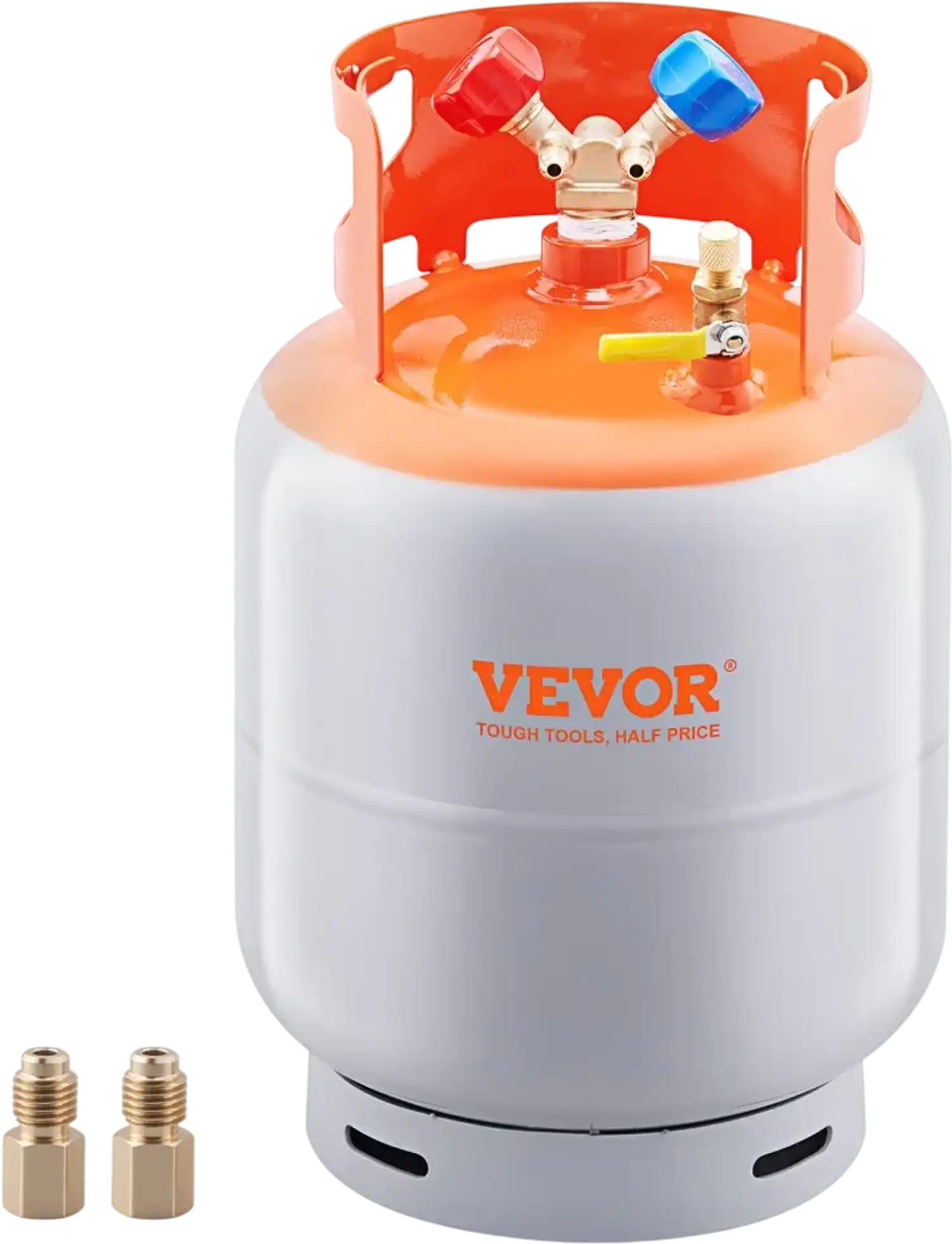 Vevor Refrigerant Recovery Tank 50 lbs Portable Cylinder with Y-Valve New