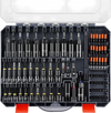 VEVOR 80-Piece Premium Magnetic Impact Nut Driver Set, Metric & SAE Sizes, with Socket Adapters, Bit Holder, Wing Nut Driver, Universal Sockets, Quick Release Extension, Power Bits, Storage Box