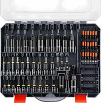 VEVOR 80-Piece Premium Magnetic Impact Nut Driver Set, Metric & SAE Sizes, with Socket Adapters, Bit Holder, Wing Nut Driver, Universal Sockets, Quick Release Extension, Power Bits, Storage Box