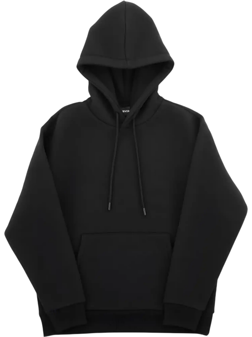 VEVOR Men Pullover Hoodie, Large Size, Fleece Long Sleeve Comfy Casual Basic Pullover Hooded Sweatshirt, Warm & Skin-friendly, Practical & Trendy, Black Hoodie with Large Pocket for Fall & Winter