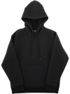 VEVOR Women Pullover Hoodie, Large Size, Fleece Long Sleeve Comfy Casual Basic Pullover Hooded Sweatshirt, Warm & Skin-friendly, Practical & Trendy, Black Hoodie with Large Pocket for Fall & Winter