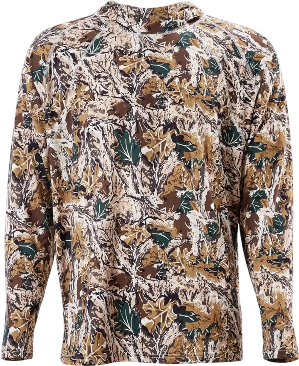 VEVOR Camo Hoodie, Medium Size, Men Pullover Hooded Sweatshirt, Moisture Wicking & Breathable, Quick-dry, Hiking Fishing Shirt with Hood, Long Sleeves Hunting Shirts for Spring & Summer Outdoor Work