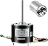 VEVOR Condenser Fan Motor with Capacitor, 1/3HP 1075RPM 208-230V, Compatible with GE Genteq K55HXGDD-81195 5KCP39GGY209AS, Fasco D925 D7908, Dayton EM3729F, Century FSE1036SV1, Rheem Ruud 51-100998-05