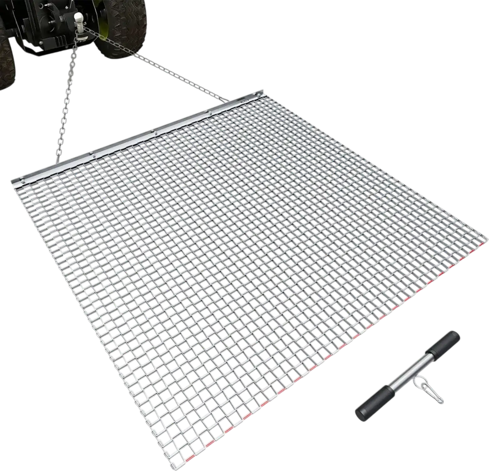 Vevor Drag Harrow 4 x 4' Galvanized Steel Mesh Drag Mat New