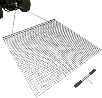 Vevor Drag Harrow 4 x 4' Galvanized Steel Mesh Drag Mat New