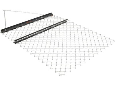 VEVOR Drag Harrow, 4 x 5 ft Chain Harrow - Made from Q235 Steel, UTV Tractor Attachments for Landscape Leveling or Sod Prepping, Durable Harrow Rake for Gravel Driveway, Farm Field Garden Black