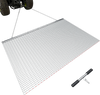 VEVOR Drag Harrow, 6.6 x 4 ft, High-Efficiency Chain Harrow Rake, ATVs UTVs Tractors Attachments, Durable Galvanized Steel Mesh Drag Mat with Towing Chain, for Gravel Driveway Ruts Farm Field Leveling
