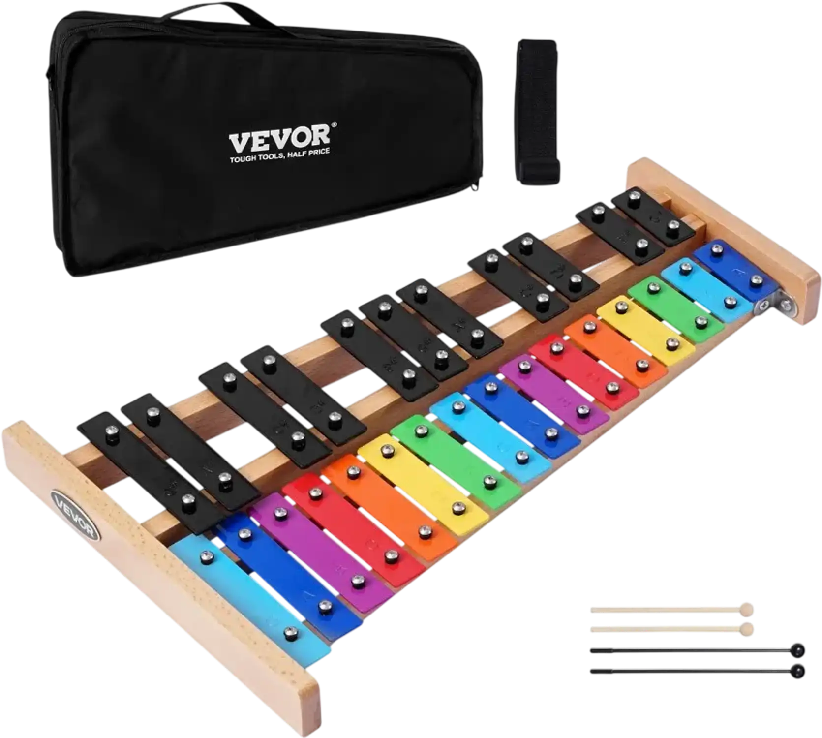 Vevor Glockenspiel Xylophone 27-Note Percussion Instrument Kit New
