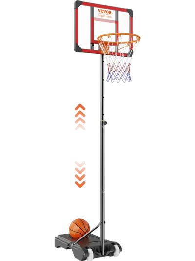 Vevor Basketball Hoop Adjustable Height Portable Backboard System 28