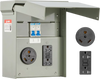 VEVOR Temporary Power Outlet Panel, 20 30 Amp, RV EV Electrical Outlet Panel with NEMA 30 Amp GFCI 20 Amp Receptacle Installed, Pre-Wired IP54 Weatherproof Box, for RV Camper Car Travel Motorhome