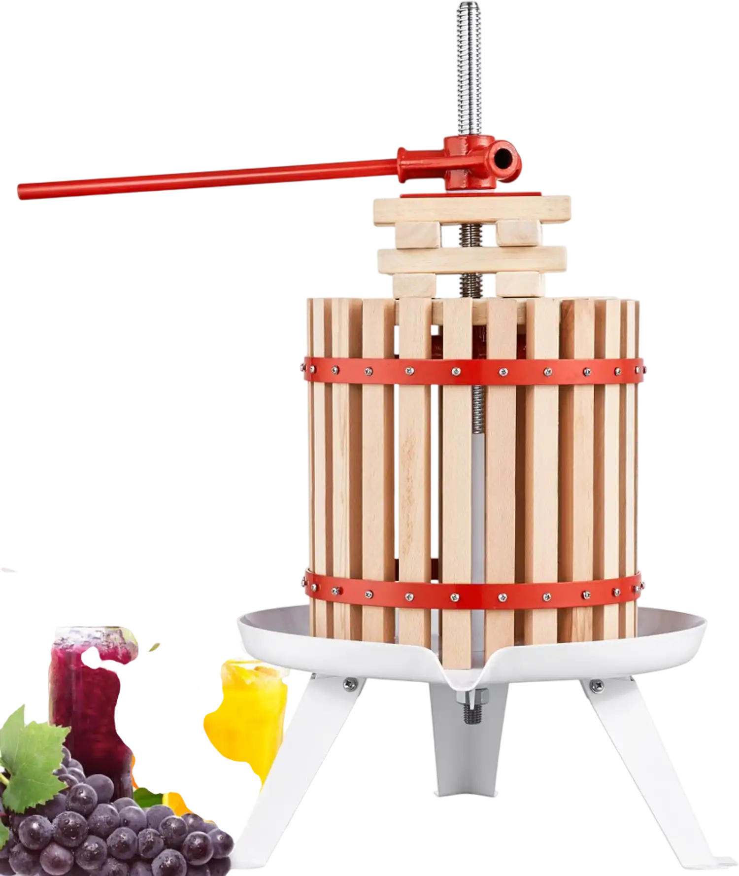 Vevor Fruit Wine Press 2.98 gal/11.3L Manual Juice Maker New