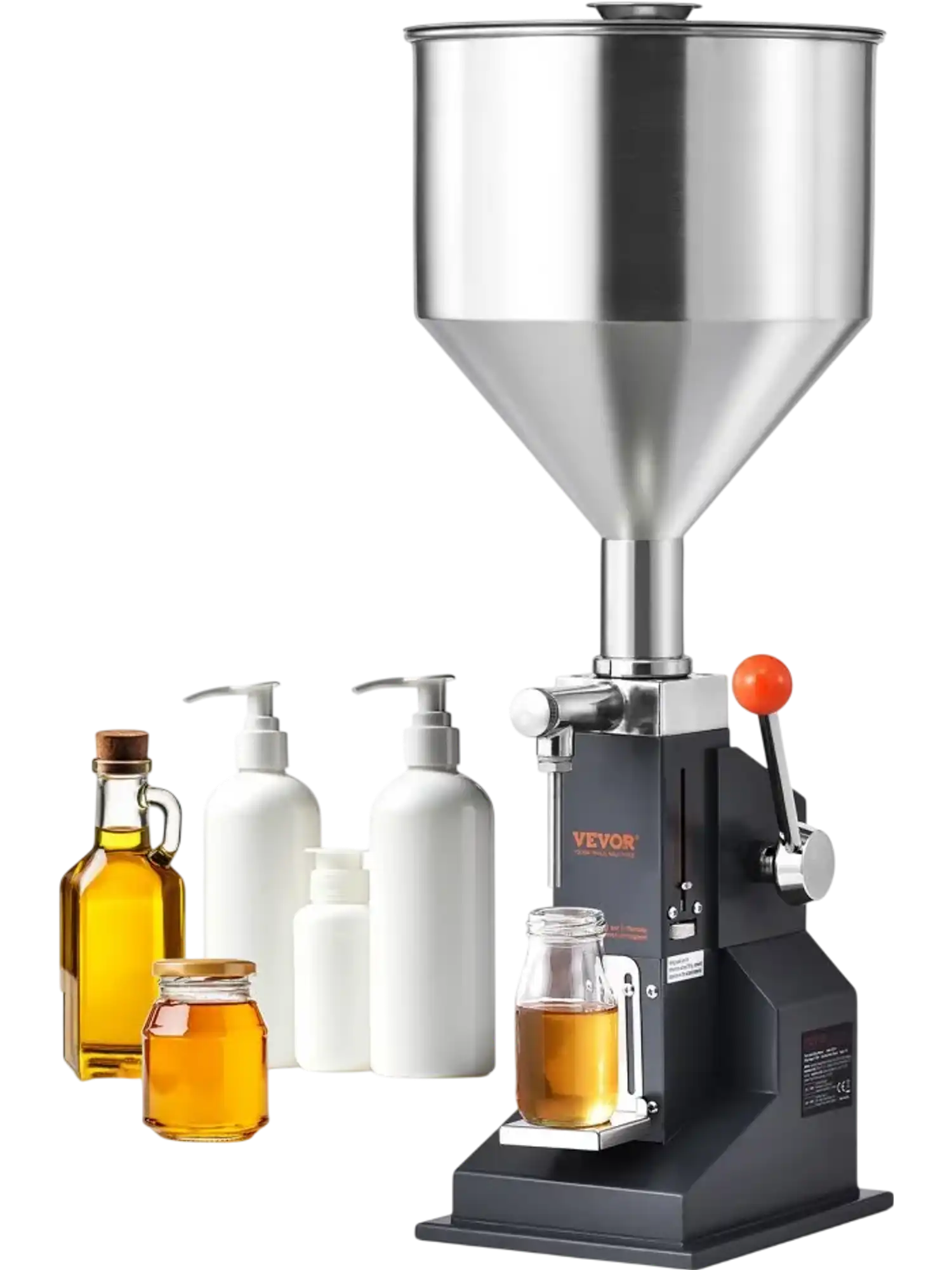 Vevor Liquid Filling Machine Manual Paste Bottle Filler 5-100 ml New
