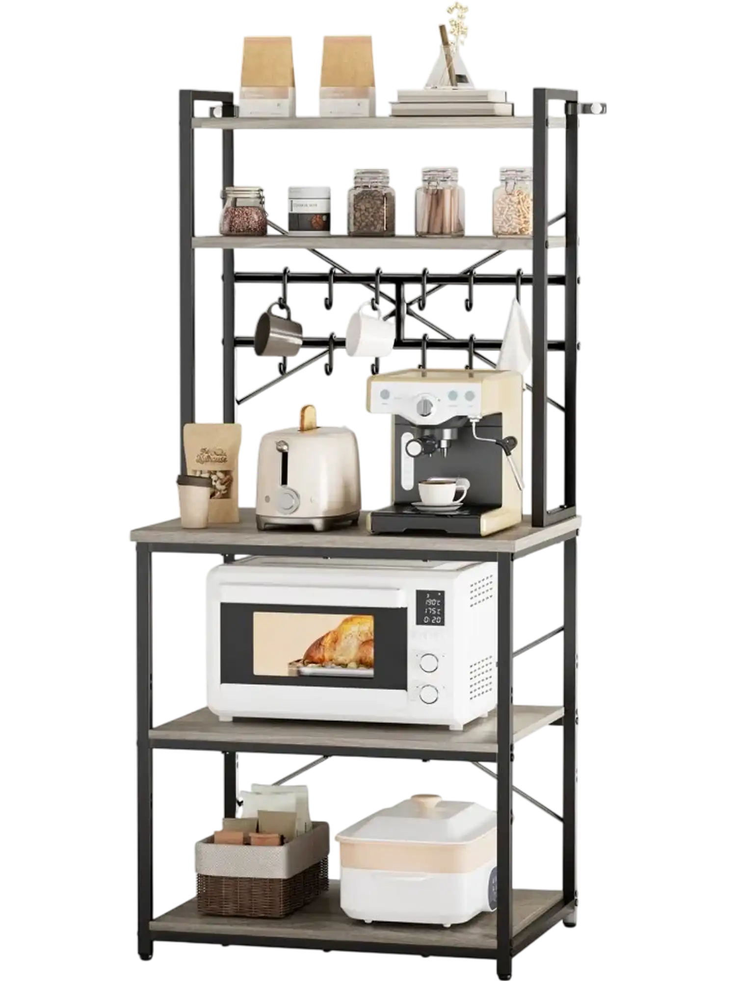 Vevor Baker Rack Kitchen Bakers Rack Coffee Bar Stand New