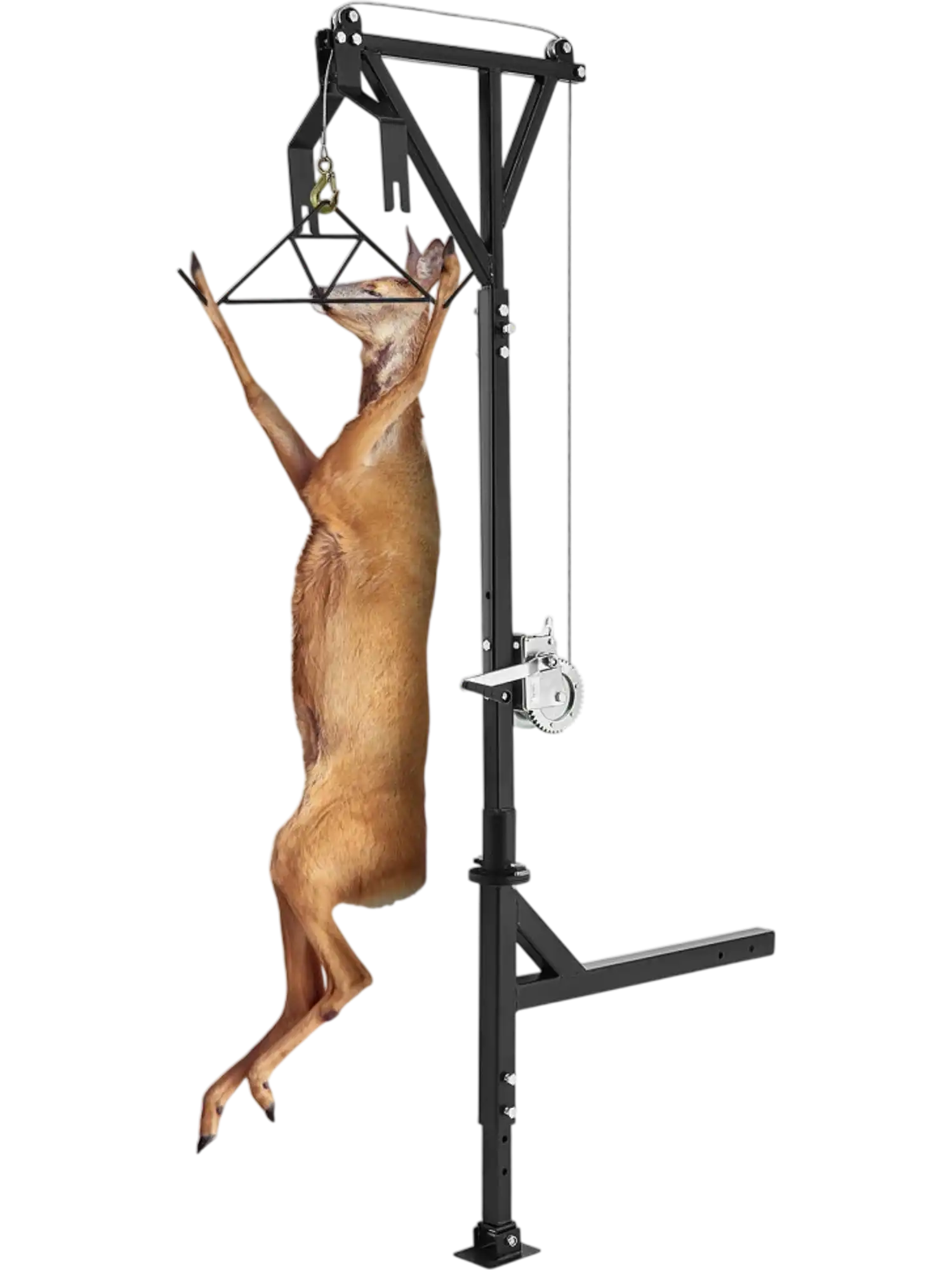 Vevor Deer Hoist Hitch Mounted Game Hunting Hoist 600 lbs with Winch Lift Gambrel Set New