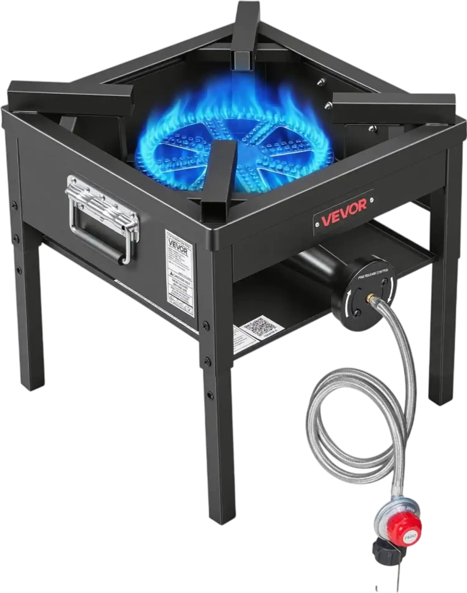 Vevor Outdoor Gas Stove Single Burner Propane Cooker 200,000 BTU New