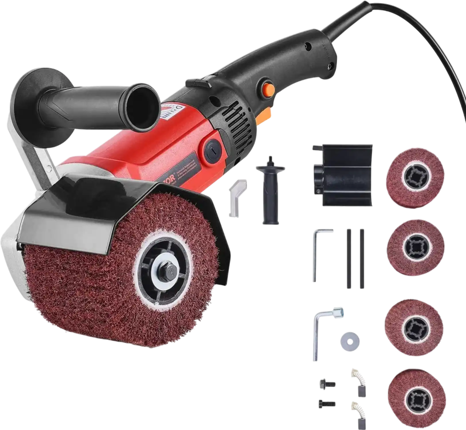Vevor Burnishing Polishing Machine 1200W 6-Speed Surface Conditioning Tool with 4 Wheels New