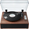 VEVOR Vinyl Record Player, 3-Speed, Belt Driven Turntable Player with Built-in 10W Stereo Speakers Magnetic Cartridge, Support 33/45/78 RPM Bluetooth Aux in RCA Output, for 7/10 /12 in Vinyl Records