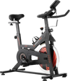 VEVOR Exercise Bike, Adjustable Stationary Bike, Indoor Cycling Bike for Home Cardio, Workout Bike with Silent Belt Drive, Comfortable Seat Cushion, LCD Monitor, and Heavy Flywheel