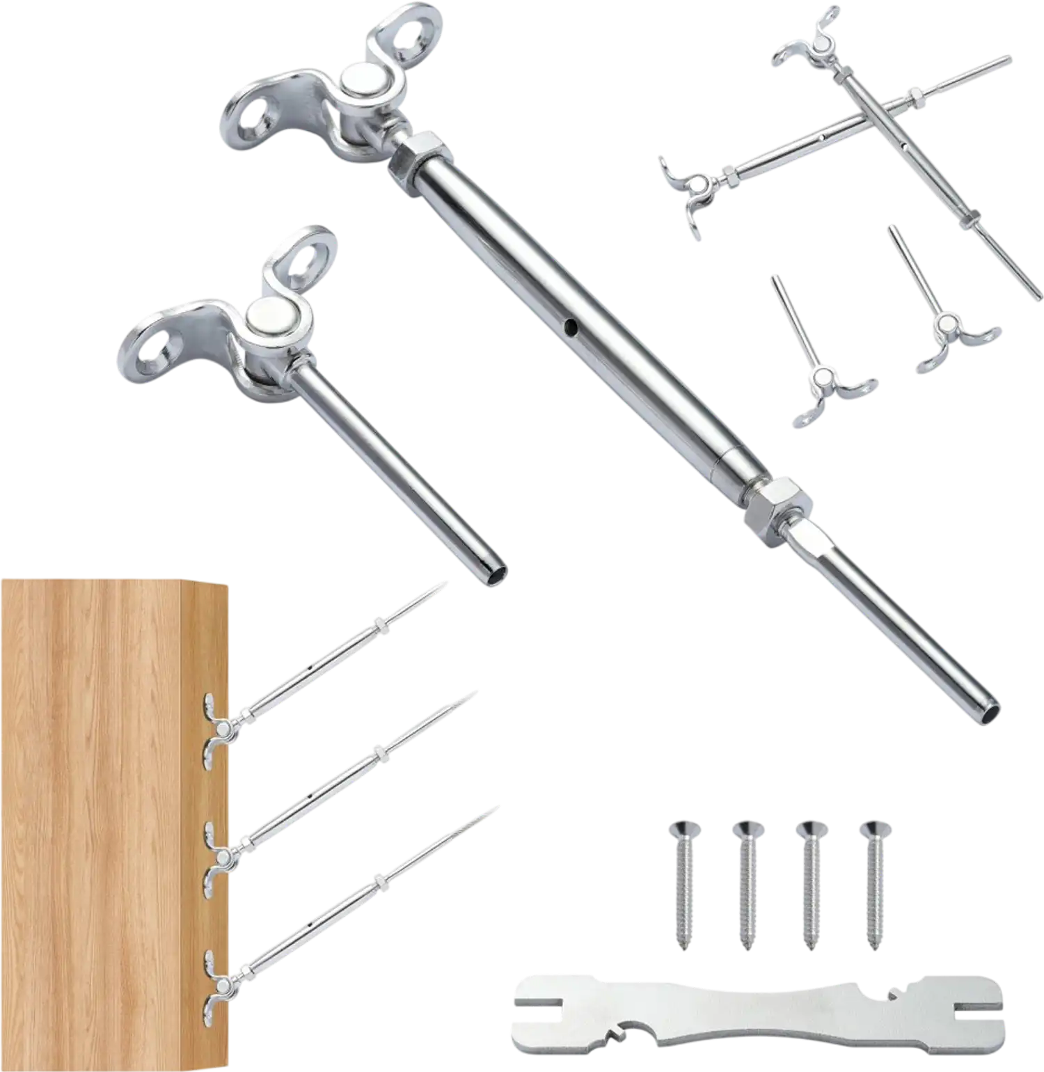 Vevor Cable Railing Kit Adjustable Angle 1/8