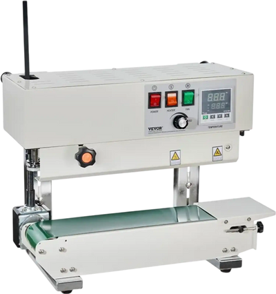 Vevor Continuous Bag Band Sealer Vertical Digital Temperature Control 600W New