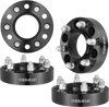 VEVOR Wheel Spacers, 1.5" 6"x5.3" Wheel Adapters, 6 Lug Forged Spacer, 87.1 mm Bore Hubcentric M14 x1.5 Studs Spacers, Fit for Ford F150, Expedition, Lobo, Navigator, 4 PCS Black