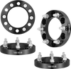 VEVOR Wheel Spacers, 1" 6"x5.5" Wheel Adapters, 6 Lug Forged Spacer, 108 mm Bore Hubcentric M12 x1.5 Studs Spacers, Fit for 1979-2022 Toyota, Hummer, Lexus, Chevrolet, Honda, 4 PCS Black