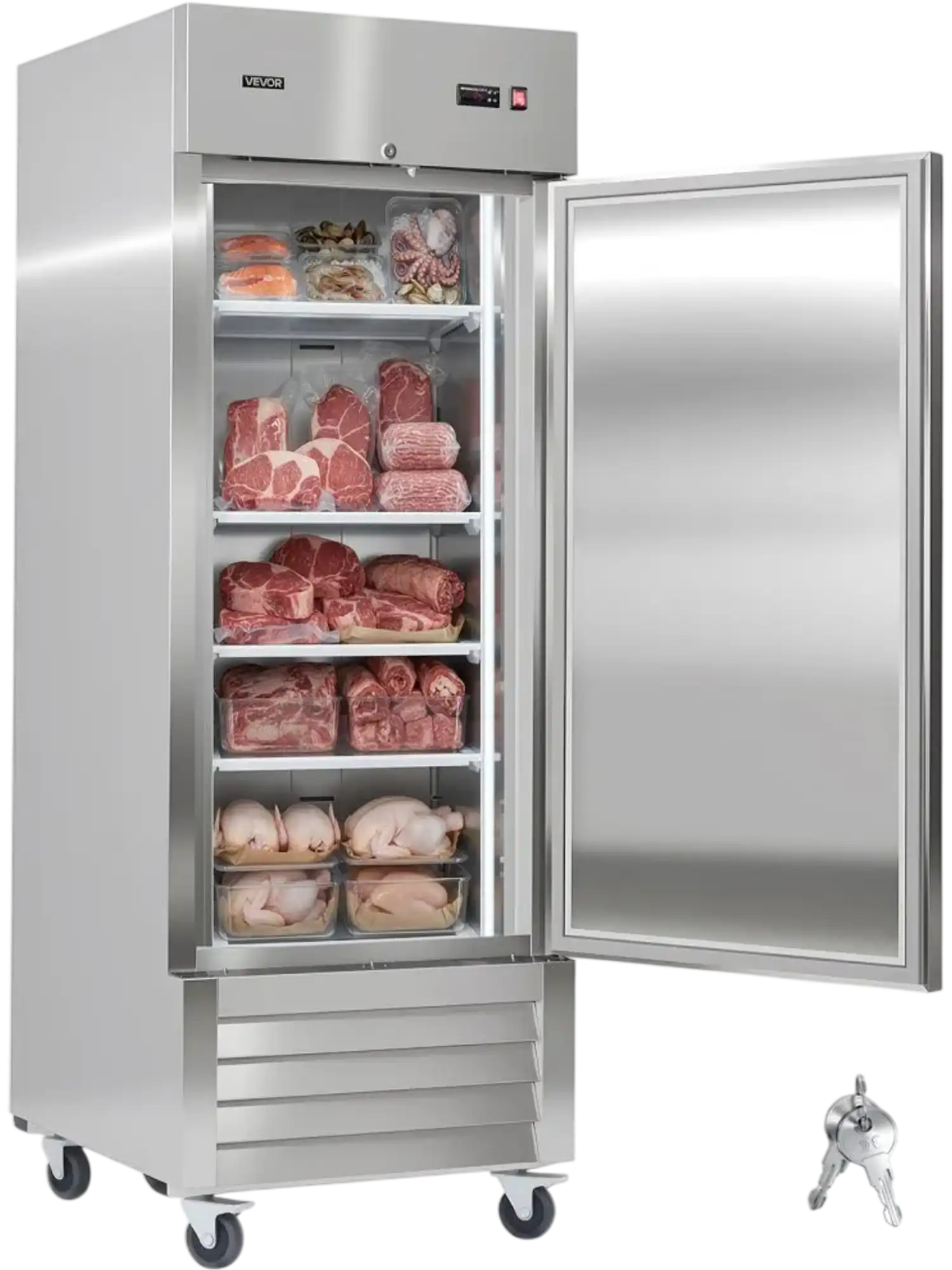 Vevor Upright Freezer Commercial Reach-In 29