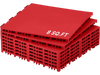VEVOR Dryland Tiles for Hockey Floor Mat, 12 x 12 in 8 Pcs Interlocking Versatile Training Surface, Dance Floor Tiles, Hockey Training Equipment Board for Shooting (Red, 8 sq. ft/Box)