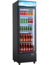 VEVOR Commercial Merchandiser Refrigerator, 12.7 Cu.Ft / 360 L Glass Door Display Refrigerator, Upright Beverage Cooler with Customizable Lightbox, 4 Adjustable Shelves & Soft LED Light for Home Shops