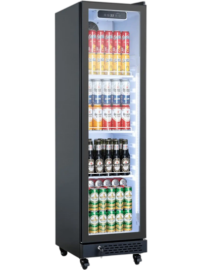 Vevor Merchandiser Refrigerator 6.9 Cu. Ft. Glass Door Display Beverage Cooler New