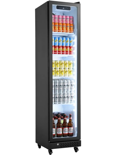 Vevor Merchandiser Refrigerator 8.3 Cu. Ft. Glass Door Beverage Cooler New