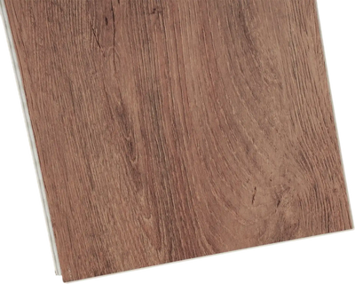 VEVOR Interlocking Vinyl Floor Tiles 48 x 7.3 inch, 10 Tiles 5.5mm Thick Snap Together, Deep Brown Wood Grain DIY Flooring for Kitchen, Dining Room, Bedrooms & Bathrooms, Easy for Home Decor