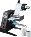 VEVOR Automatic Label Dispenser, Width 0.6"-4.9"/15-125 mm, Length 0.1"-5.9"/3-150 mm, Automatic Label Stripper Label Separating Machine, Speed Adjustable Label Applicator, Auto Counting 0-999999