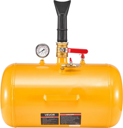 VEVOR Air Tire Bead Seater, 10 Gal / 37.9 L, Heavy Duty Tire Bead Blaster Tool, 87-116 PSI Operating Pressure, Air Trigger Seating Inflator for ATV, Tractor, Pickup, Truck, Jeep, RV, UTV, Yellow